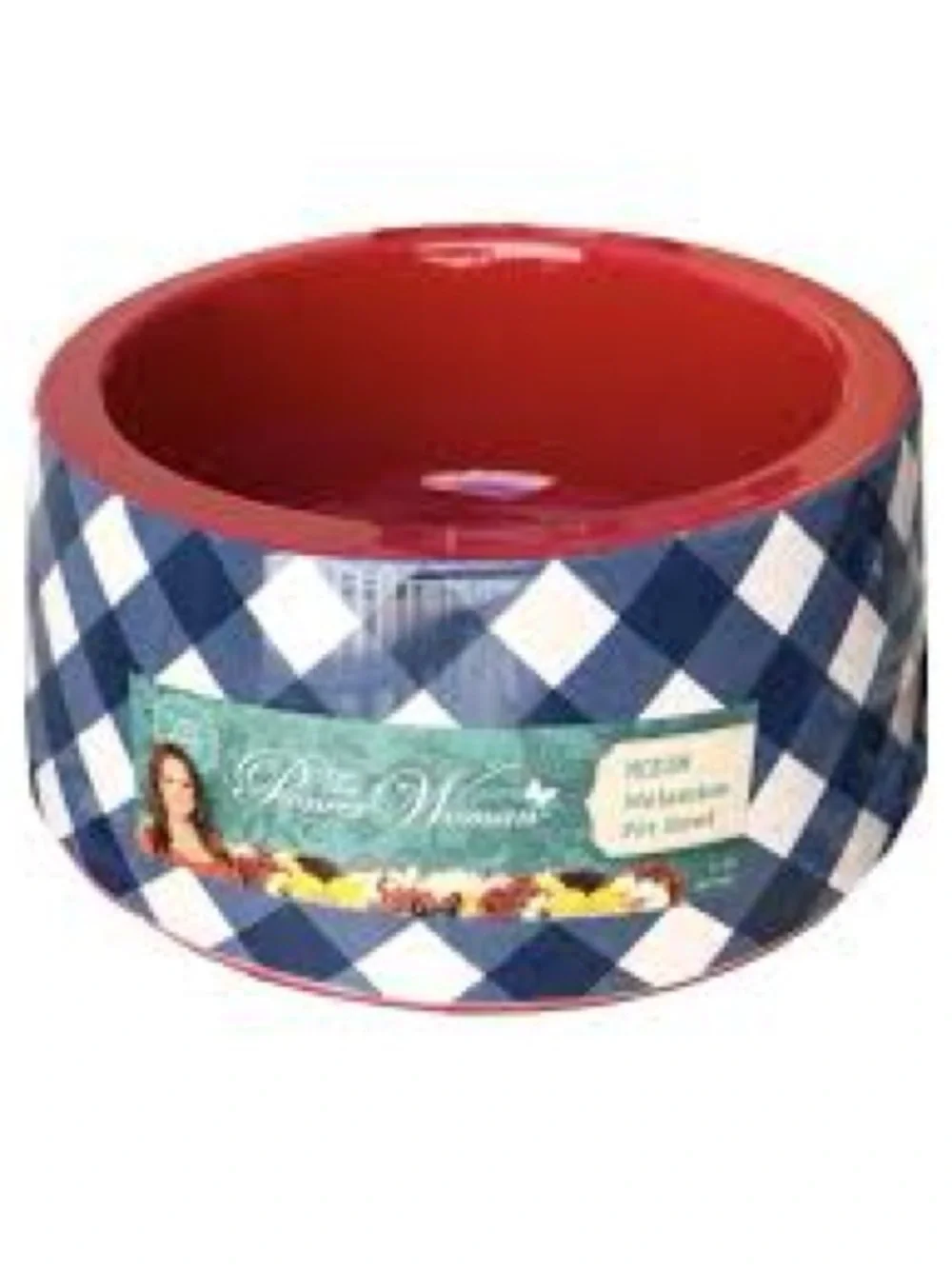 Last One 🩷 New The Pioneer Woman Medium Bowl Medium Charming Check, Qty 1